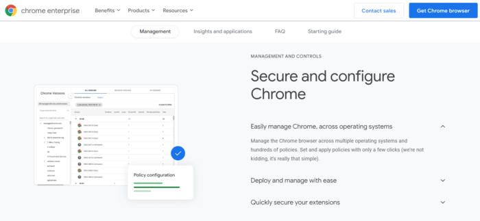 online security enhanced by google browser extensions management 
